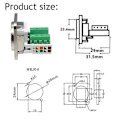 Pikkukuva 4 / 5: RJ45 Paneeliasennusruuviliitinsovitin, RJ45/8P8C Paneeliliitin