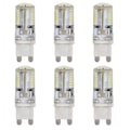 Pikkukuva 1 / 8: 6 kpl G9 58LED-lamppu 6W 220V Kattolamppu Silikoniseinälamppu Eteiseen Lämmin valo