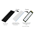 Miniatyrbillede 4 af 8: M.2 SSD 2280 PCIE Solid State Drive Heat Sink Cooling Fine 70x22x6mm til desktops Sort