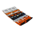 Miniatyrbilde 2 av 8: 10 ark Halloween bomullsstoff Ghost Pumpkin Skull Print mønster DIY bomullsstoffbunter for sying Quilting 25x25cm / 9,8x9,8in