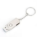 Miniatyrbilde 4 av 8: Sølvmetall roterende U-disk for Windows 98 / 2000 / XP / Vista / 7 / 8 / 10 / Linux 2.4256G