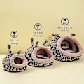Miniatyrbillede 2 af 5: Bunny Seng Marsvin Skjulested Hytter Tilbehør Habitat, Xl, Giraffe