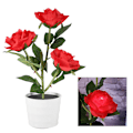 Miniatyrbillede 2 af 8: 3LED kunstig rose lampe sol simulation blomst lys LED bonsai boligindretning