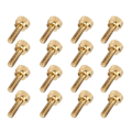 Miniatyrbillede 4 af 8: 50 stk. flad riflet tommelfingerskrue vridet rundt hoved rent kobber Skridsikre industrielle forsyninger (M5 x 16 mm)
