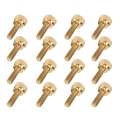 Pikkukuva 4 / 8: 50 kpl litteät pyälletyt peukaloruuvit, pyöreä pää, puhdas kupari, luistamattomat teollisuustarvikkeet (M5 x 16 mm)