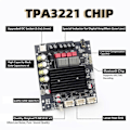 Miniatyrbillede 3 af 5: T100HS-W Effektforstærkerkort Bluetooth5.2 TPA3221 Chip 2.0 Kanal