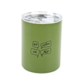 Miniatyrbild 2 av 8: 12oz 320ml Rostfritt Stål Kaffe Mugg Bärbar Isolerad Kaffe Resmugg med Lock Halm Grön