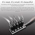 Miniatyrbillede 4 af 5: Chassis Fan Hub CPU Køling 5 Port 4 Pin PWM Controller Multiple Points+kabel
