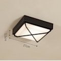 Miniatyrbilde 1 av 5: Vanntett LED Taklampe for Stue, Bad, Kontor, Utendørs Veranda (18W, Varmt Lys)