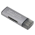 Miniatyrbild 3 av 8: Lagringskortläsare Bärbart stöd Micro Storage Card 2 i 1 USB C 3.1 USB 3.0 minneskortläsare med 2 kontakter