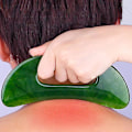 Miniatyrbild 4 av 5: Stor Gua Sha-bräda för Kropp och Ansiktsformning - Grön