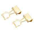 Miniatyrbillede 8 af 8: 100 stk. Binder Clips Cat Form Metal Jern Hul Kompakt Bærbar Sjove Binder Clips til Dokumenter Klassificering Guld