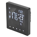 Miniatyrbillede 6 af 8: Digital termostat LCD-skærm programmerbar smart touch-skærm gulvvarme kedelcontroller sort AC90‑240V K2MRH3A