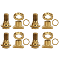 Miniatyrbild 3 av 8: 16 st C Clamp Bromsbacks Mutter Kit Bult Titanium Legering Skruvar Set för landsvägscykel Bikegold