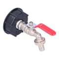 Miniatyrbilde 6 av 8: IBC Tank Tap Adapter G1/2 Messing Grov Tråd Kran Kobling Erstatning Ventil Montering