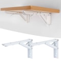 Miniatyrbillede 3 af 8: 2 STK trekantede foldebeslag Væghylde Bordstøtte Metal Heavy Duty fikseringsbeslag