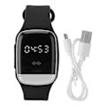 Miniatyrbillede 1 af 8: Ultralydsafvisende urremme Time Display Temperaturovervågning USB Genopladeligt Repellent Armbånd Sort