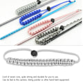 Miniatyrbild 7 av 8: Hand Wrist Rope Dykning Pointer Anti förlorad undervattenskamera rem (grå)
