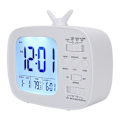 Miniatyrbild 2 av 8: Smart väckarklocka Multifunktionell LED Digital Display 12/24 Timmars Växling Hushåll Sovrum Tillbehör Vit