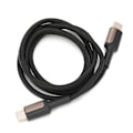 Miniatyrbilde 3 av 8: KUULAA Hurtiglading Zine-legering TypeC til TypeC Nylon Flettet Ledning Mobiltelefon Datakabel (2m)
