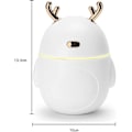 Miniatyrbilde 3 av 5: Mini luftfukter, stille forstøvning, luftfukting for skrivebord, aromaterapi, med USB-ladeport.