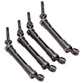 Miniatyrbillede 6 af 8: Forreste og bageste drivaksler i aluminiumlegering holdbare CVD-opgraderingsdele til Traxxas 1/10 RC-bilSort