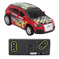 Pikkukuva 2 / 8: Mini RC -ajoneuvokilpailu 4-suuntainen drift-auto 1:64 taskukokoinen kaukosäädinlelu sisä- ja ulkokäyttöön 3+ lapsille punainen