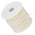 Pikkukuva 5 / 8: Faux Pearl Bead Garland String Pyöreä Tee-se-itse koristelu askarteluvaatteet tarvikkeet 3mm 50 metriä/rullabeige