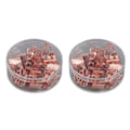 Pikkukuva 2 / 8: 30 kpl Binder Clips Cute Rose Gold Horn Pattern Handle Metal Small Binder Clips Office File Clips With Storage Box