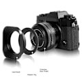 Miniatyrbild 1 av 5: Fyrkantig Form Motljusskydd 52mm För DSLR Kamera Spegellös Objektiv