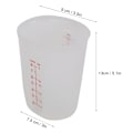 Miniatyrbilde 8 av 8: Transparent myk silikonmålebeger Visuell semipermeabel melkebeger (250 ml)
