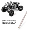 Pikkukuva 7 / 8: Alumiinilejeeringit alemmat jousituslenkit Kaukosäädin auton lisävaruste 1/10 Axial 90018 RC Crawler Titanium Color
