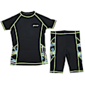 Miniatyrbilde 1 av 8: Svømmeshorts med kortærmet skjorte med shorts 2 deler sommer surfing dykkerdrakt for menn XXL