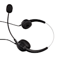 Miniatyrbilde 8 av 8: Call Center Headset med dobbel 3,5 mm plugg hørselsvern støydempende mikrofon datamaskin headset