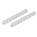 Miniatyrbilde 2 av 8: 1 par 3102-0009-0072 flat bjelke 9 hull 4 x 8 x 72 mm tilbehør til robotstruktur