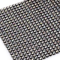 Miniatyrbilde 8 av 8: 24 rader svart bunn plast strass mesh bånd sy trim plagg tilbehør dekorasjon