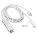 Miniatyrbilde 2 av 5: 3-i-1 HDMI-adapter med Micro USB Type-C - Skjermkonvertering og speilkabel