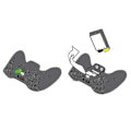Miniatyrbild 5 av 5: Data Frog 2x AA Batterilucka För Xbox 360 Trådlös Handkontroll Batteriersättningsskal För Xbox 360 Trådlös Handkontroll Grön