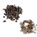 Miniatyrbild 1 av 6: Metallöglor för läderhantverk gör-det-själv-scrapbookingskor - 100-pack 4mm
