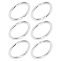 Miniatyrbillede 8 af 8: 20 stk. metalringe 4x32mm jern robuste holdbare multifunktionelle udsøgte metal O-ringe sølv