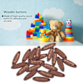 Miniatyrbillede 4 af 8: 200 stk ovale træknapper Håndlavet etiket 2 huller dekorative træknapper DIY Scrapbooking Craft
