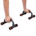 Miniatyrbillede 5 af 8: 2 stk. Orange H-formede push-up-stativer - greb til push-ups - fitnessudstyr til hjemmet - indendørs sportsudstyr