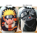 Miniatyrbillede 6 af 6: Anime Characters Rygsæk Rejsetasker Dobbeltsidet skoletaske Justerbar rygsæk Stilfuld letvægts bogtaske til udendørs vandring 16 tommer
