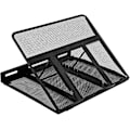 Miniatyrbillede 1 af 5: Ergonomisk og ventileret justerbart laptopstativ, 33 x 28 x 4 cm, Sort