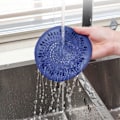 Miniatyrbillede 5 af 5: 2 Stk. Silikone Afløbsbeskyttelse, Bruseafløbsdæksler, Hårfilter til Brusebad, Køkkenvaskfilter med Sugekop (Grå og Blå)