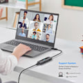 Miniatyrbild 4 av 5: 5-i-1 USB C-hub, portabel USB C-splitter för tangentbord, laptop, USB-minne