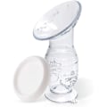 Pikkukuva 1 / 5: Silikoninen käsikäyttöinen rintapumppu - BPA-vapaa, kädet vapaana, 100 ml tilavuus, maidonkeräys