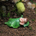 Miniatyrbillede 1 af 5: 4 stk. miniature polyresin sovende fe figurer, fe have tilbehør, fe have forsyninger, fe have dyr p