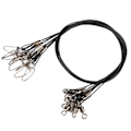 Miniatyrbillede 7 af 8: Fiskewire Line Leash Anti Bite Stål Fiskewire Stål Wire Leader med Rullende Svirvelsort