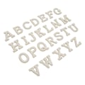 Miniatyrbilde 4 av 8: 26 stk strykejern på lapper alfabet stil imitert perle rhinestone elegant enkel å bruke bokstaver lapper for lue ryggsekk skjorte